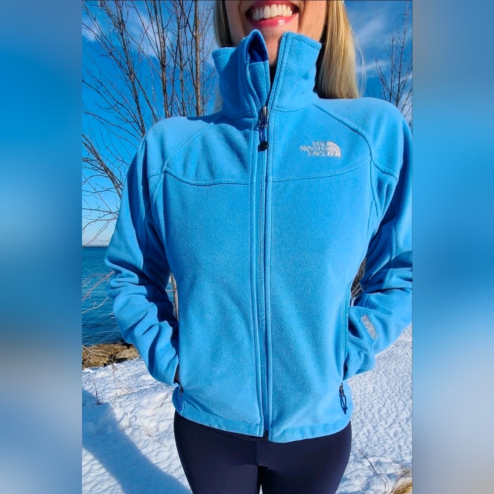 The North Face Windwall Powder Blue Fleece Jacket